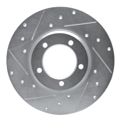 R1 Concepts R1 75-83 Toyota Pickup Front Left Drilled & Slotted Silver Brake Rotor