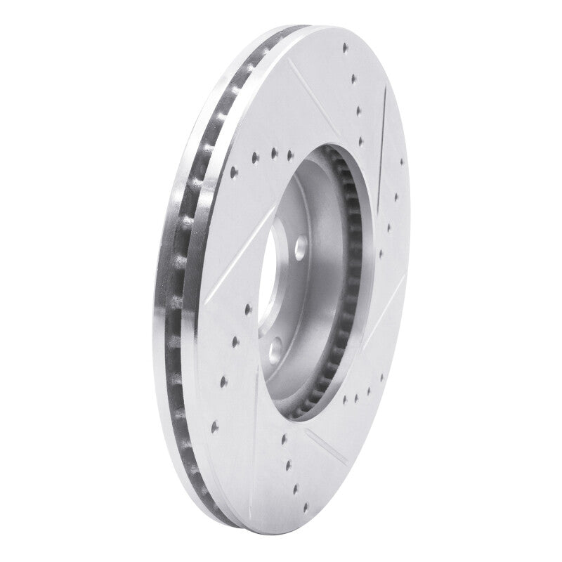 R1 Concepts R1 98-98 Volkswagen Passat (USA/Canada) Front Left Drilled & Slotted Silver Brake Rotor