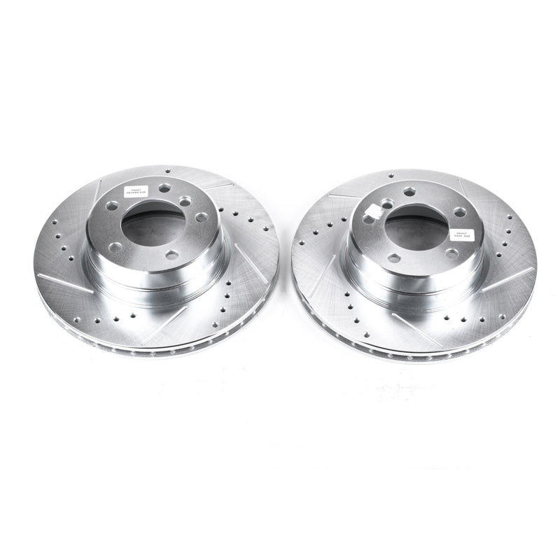 PowerStop Power Stop 04-07 BMW 525i Front Evolution Drilled & Slotted Rotors - Pair