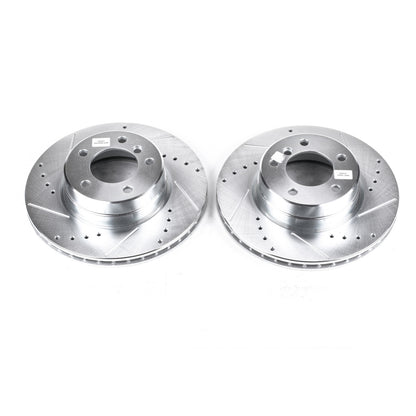 PowerStop Power Stop 04-07 BMW 525i Front Evolution Drilled & Slotted Rotors - Pair