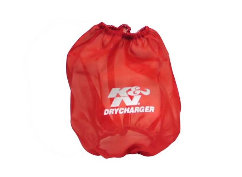 K&N Engineering K&N Round Tapered Drycharger Air Filter Wrap Red 7.5in Base ID x 5in Top ID x 7.5in H