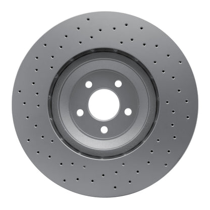 DFC 16-18 Ford Mustang Left Front Drilled GeoSPEC Coated Rotor