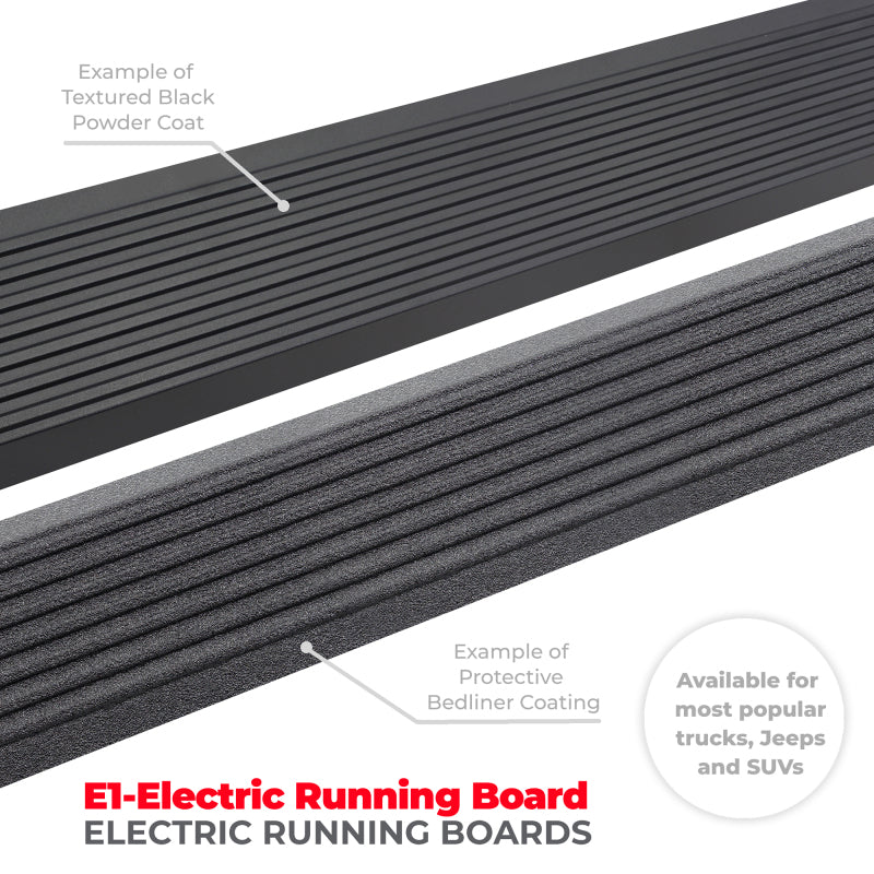 Go Rhino RealTruck 16-23 Toyota Tacoma CrewMax Cab 4dr VoltStep Electric Running Board Kit - Bedliner Coatng