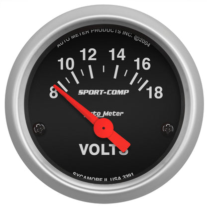 Autometer Sport-Comp 70-72 Chevelle/ El Camino/ Malibu Dash Kit 6pc Tach/ MPH/ Fuel/ Oil/ WTMP/ Volt