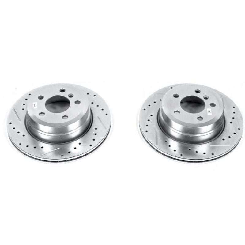 PowerStop Power Stop 07-18 BMW X5 Rear Evolution Drilled & Slotted Rotors - Pair