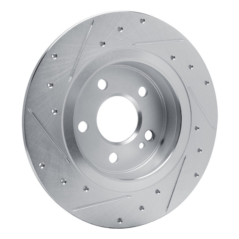 R1 Concepts R1 19-26 Mercedes-Benz A200 (Mexico) Rear Right Drilled & Slotted Silver Brake Rotor