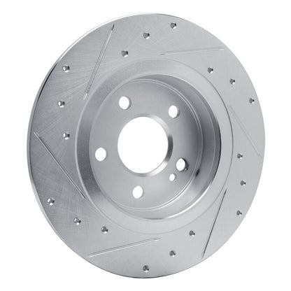 R1 Concepts R1 19-26 Mercedes-Benz A200 (Mexico) Rear Right Drilled & Slotted Silver Brake Rotor