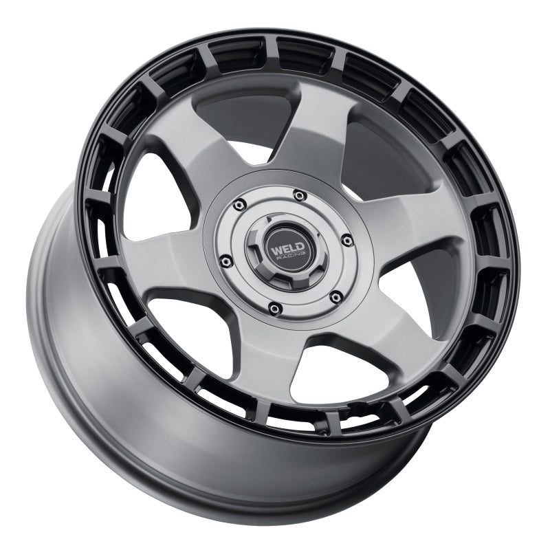 Weld Off-Road Ridge 20x9 - 6x135 / 6x139.7 BP - ET0 - 106.1mm CB - Satin Gunmetal Wheel (Black Ring)