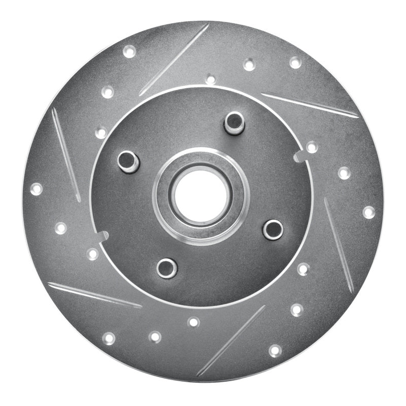 R1 Concepts R1 1978-1987 Chevrolet CHEVETTE Front Left Drilled & Slotted Silver Brake Rotor