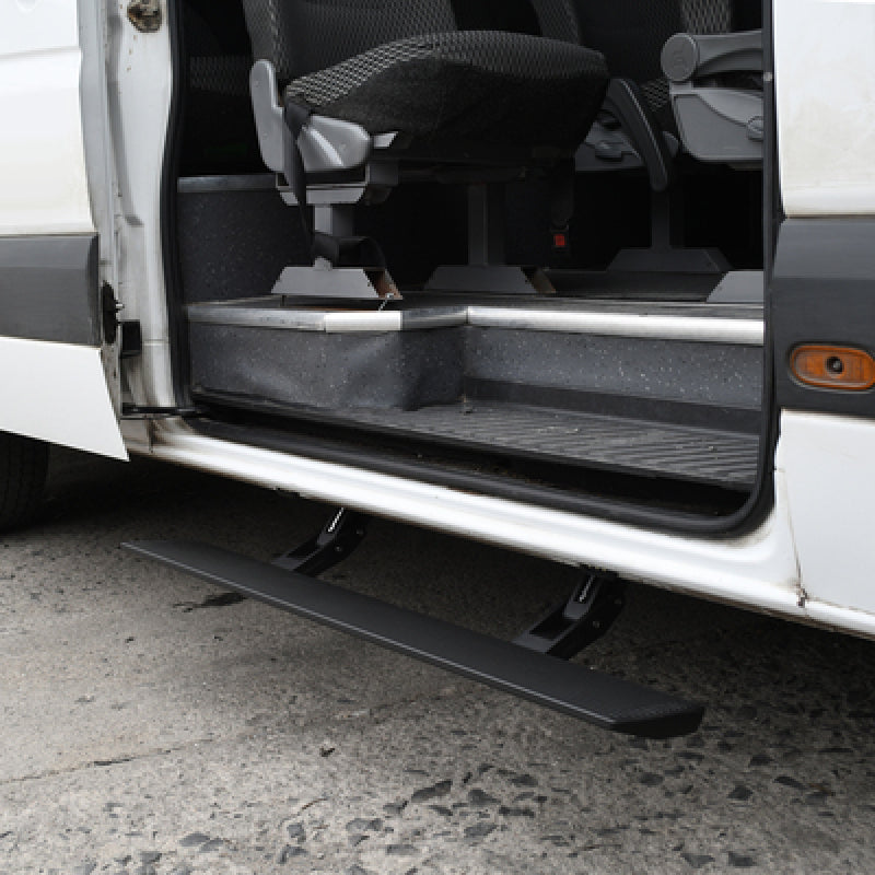 Go Rhino RealTruck 13-18 MB Sprinter 2500/3500 Van 3dr VoltStep Electric Running Board Kit - Bedliner Coat