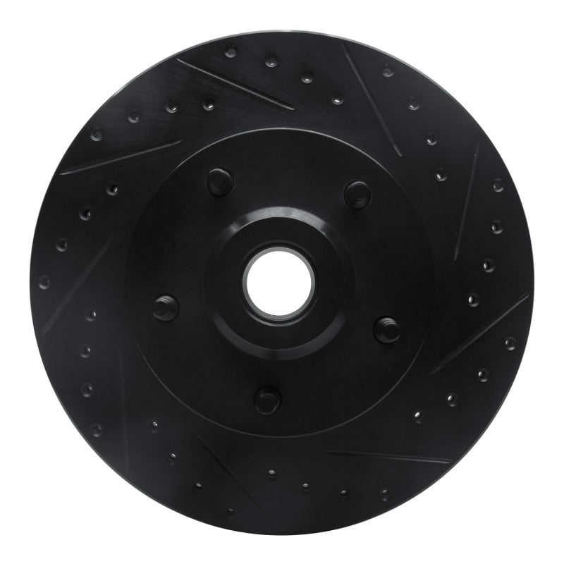 R1 Concepts R1 03-03 Dodge Ram 1500 Van Front Right Drilled & Slotted Black Brake Rotor