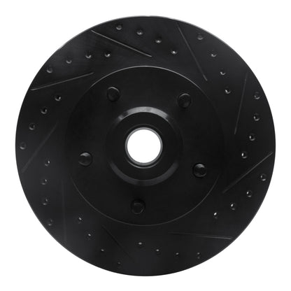 R1 Concepts R1 03-03 Dodge Ram 1500 Van Front Right Drilled & Slotted Black Brake Rotor