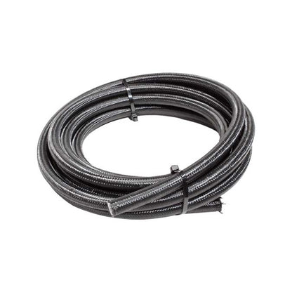 Snow Performance Snow 6AN Braided Stainless PTFE Hose - 15ft (Black)