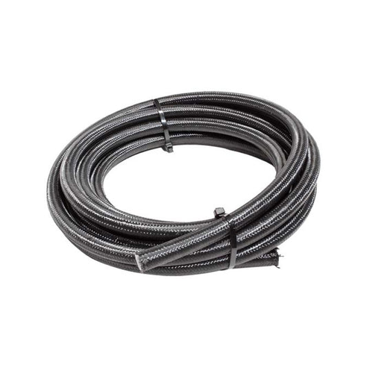 Snow Performance Snow 6AN Braided Stainless PTFE Hose - 15ft (Black)