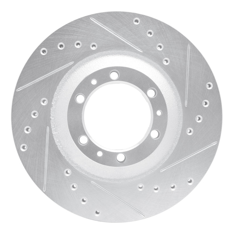 R1 Concepts R1 92-02 Acura SLX Front Right Drilled & Slotted Silver Brake Rotor