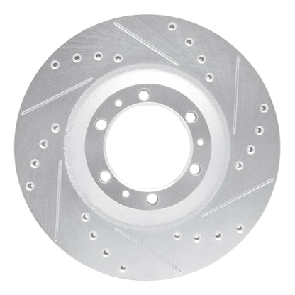 R1 Concepts R1 92-02 Acura SLX Front Right Drilled & Slotted Silver Brake Rotor