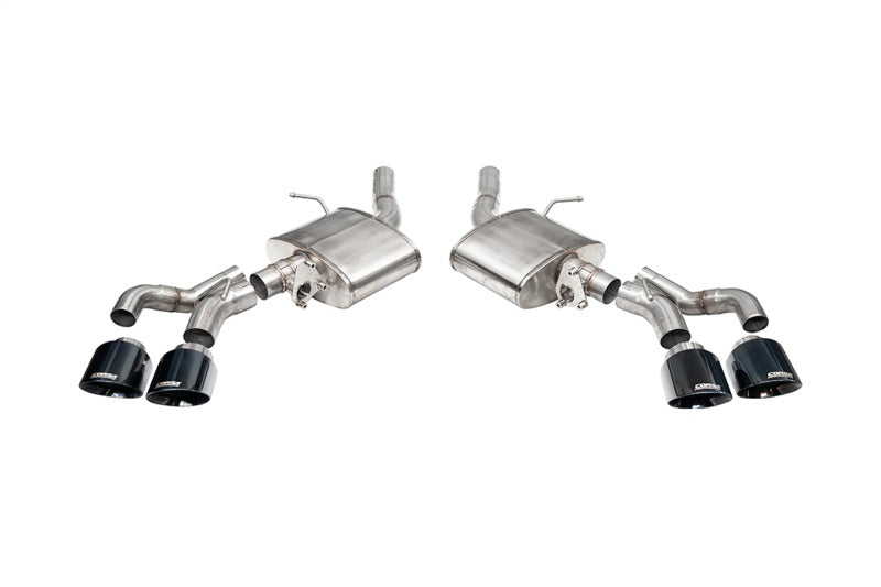 CORSA Performance Corsa 22-25 Caddy CT5-V Blackwing 3in Axle-Back - Act. Exh. - Dual Rear Exit - Twin 4.5in Tips - Blk