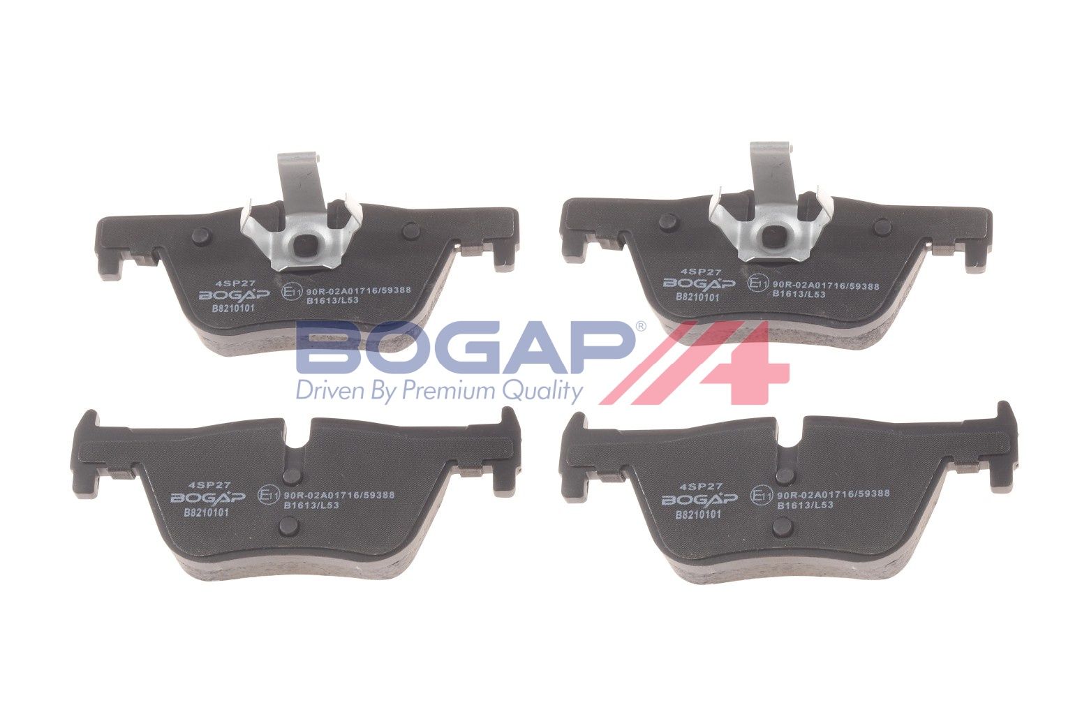 BOGAP B8210101 Brake Pad Set, Disc Brake