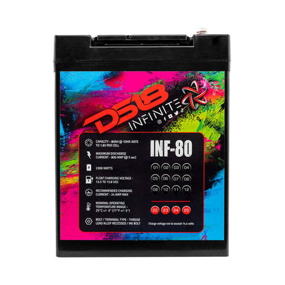 DS18 2300 Watts 80 AH Infinite AGM Power Cell Battery
