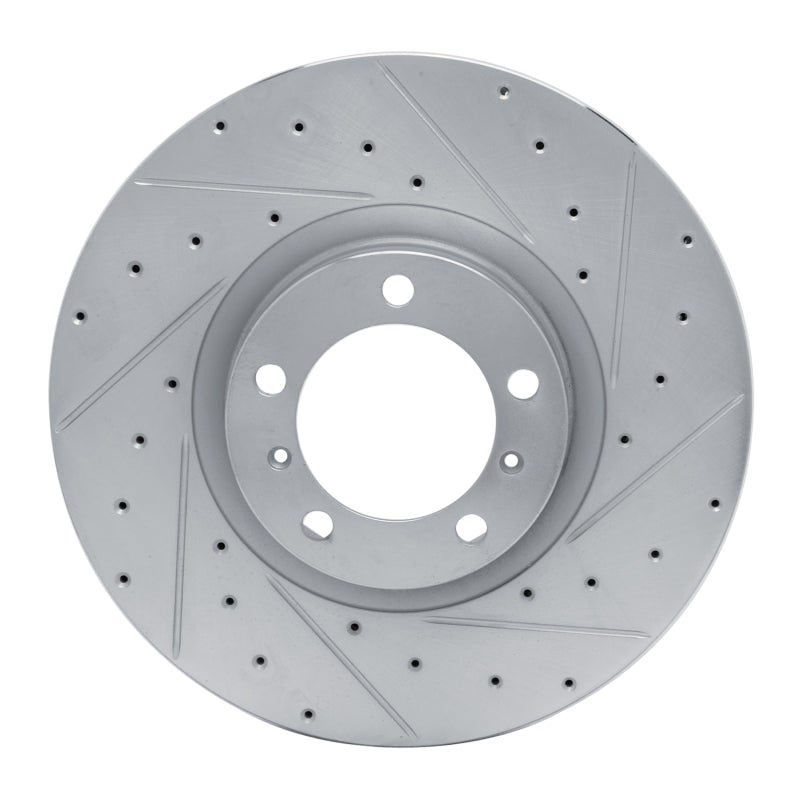 R1 Concepts R1 10-24 Audi RS e-Tron GT Right Front Drilled & Slotted Silver Brake Rotor