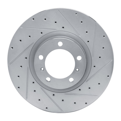 R1 Concepts R1 10-24 Audi RS e-Tron GT Right Front Drilled & Slotted Silver Brake Rotor