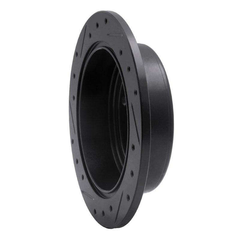 R1 Concepts R1 04-10 Chevrolet Optra (USA/Canada) Rear Right Drilled & Slotted Black Brake Rotor