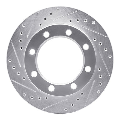 R1 Concepts R1 80-94 Ford F-250 4WD (Excl Super Duty) Front Left Drilled & Slotted Silver Brake Rotor