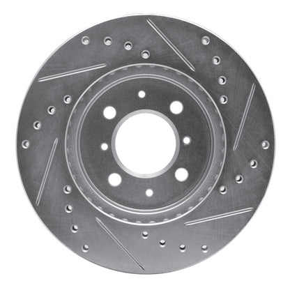 R1 Concepts R1 13-16 Ford Ecosport (Mexico) Front Left Drilled & Slotted Silver Brake Rotor