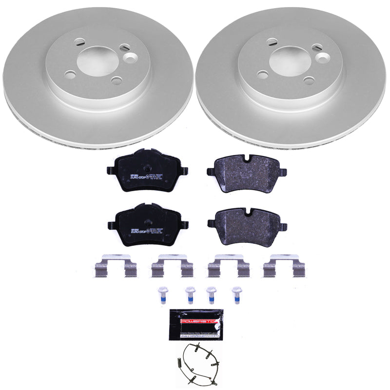 PowerStop Power Stop 07-08 Mini Cooper Front Euro-Stop Brake Kit