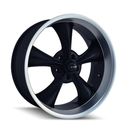 Ridler Wheels Ridler 695 18x9.5 / 5x120.65 BP / 6mm Offset / 83.82mm Hub Matte Black Machined Wheel