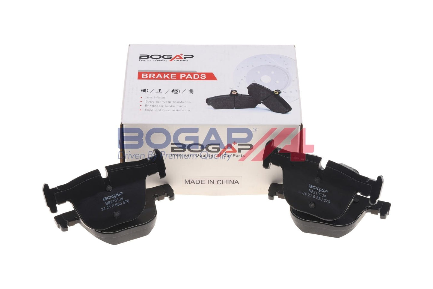 BOGAP B8210134 Brake Pad Set, Disc Brake