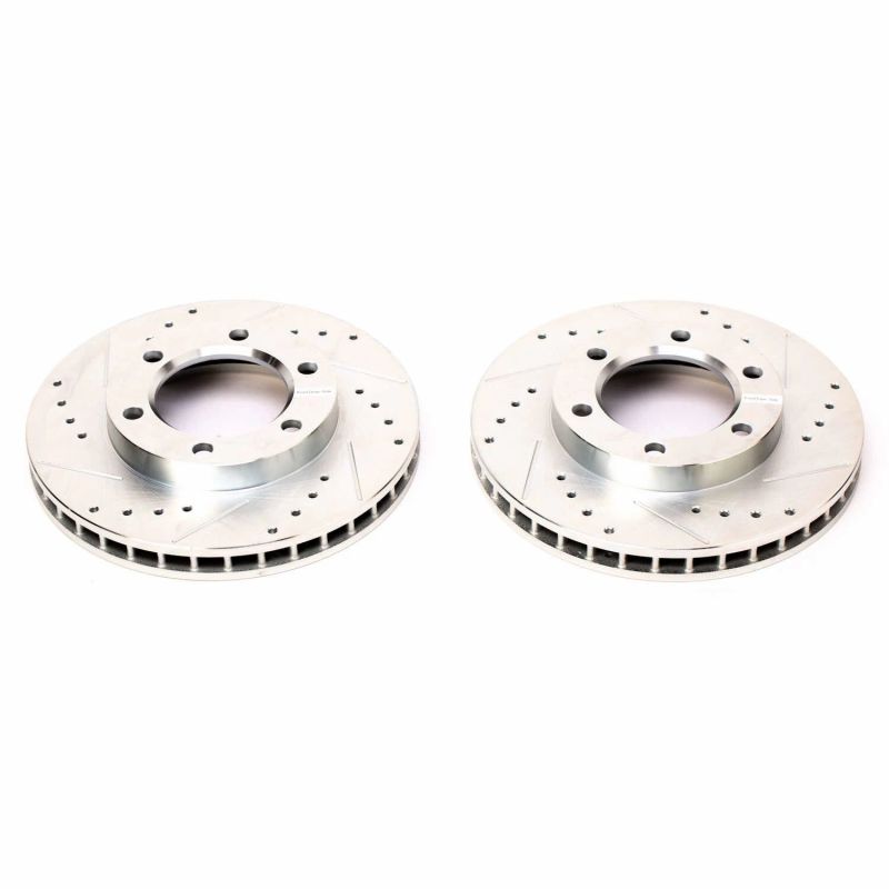 PowerStop Power Stop 71-74 Chevrolet Blazer Front Evolution Drilled & Slotted Rotors - Pair