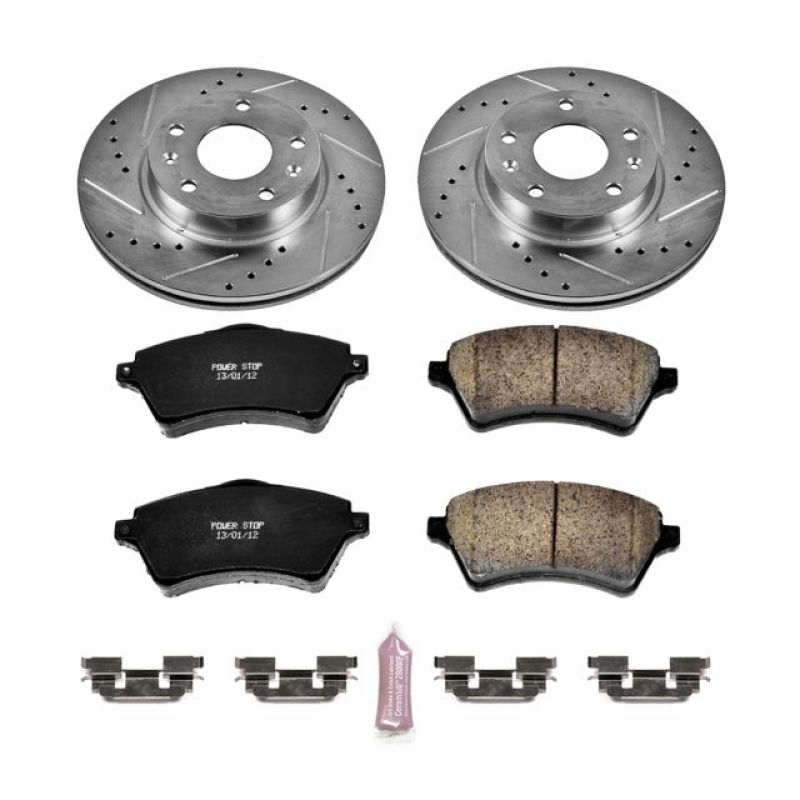 PowerStop Power Stop 02-05 Land Rover Freelander Front Z23 Evolution Sport Brake Kit