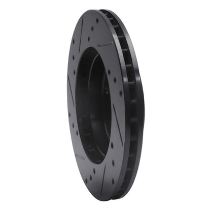 R1 Concepts R1 98-02 Acura CL Front Right Drilled & Slotted Black Brake Rotor