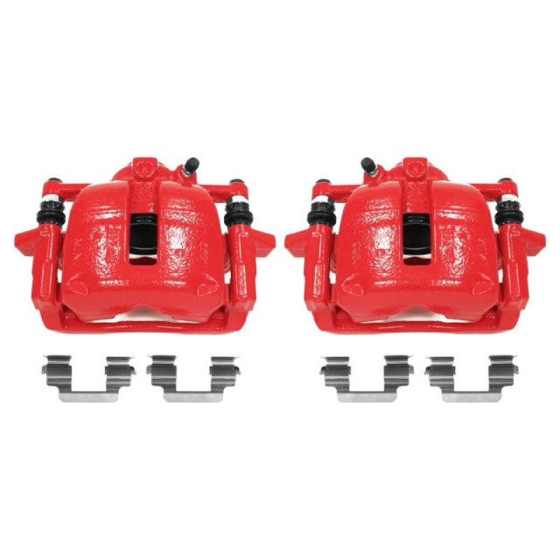 PowerStop Power Stop 07-16 Mini Cooper Front Red Calipers w/Brackets - Pair