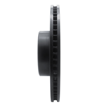 R1 Concepts R1 16-18 BMW X4 Left Front Slotted Black Brake Rotor