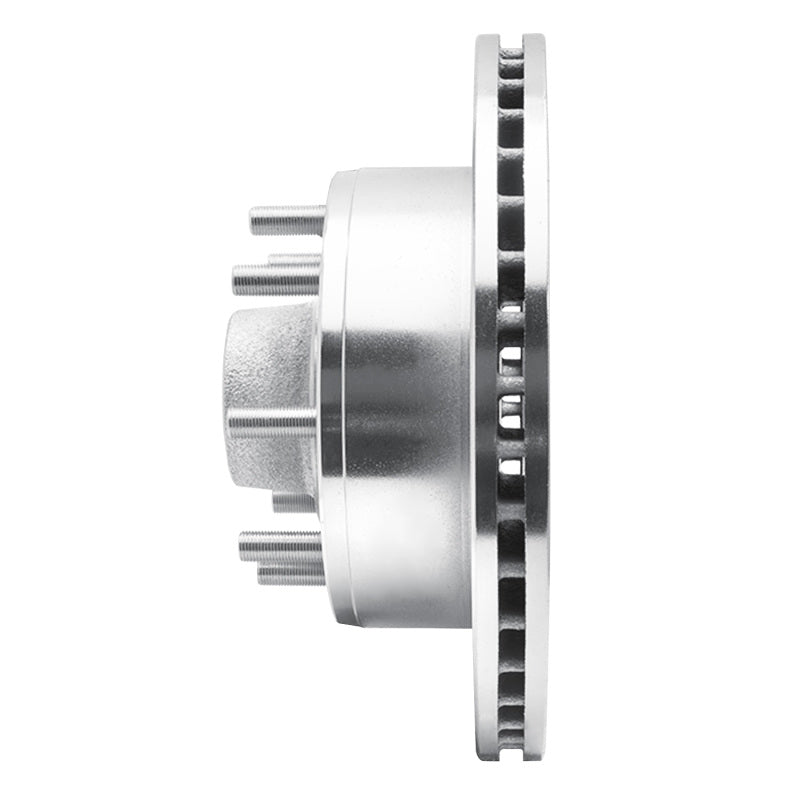R1 Concepts R1 95-04 Ford E-250 Econoline Front Left Drilled & Slotted Silver Brake Rotor