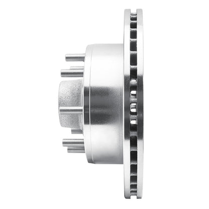 R1 Concepts R1 95-04 Ford E-250 Econoline Front Left Drilled & Slotted Silver Brake Rotor
