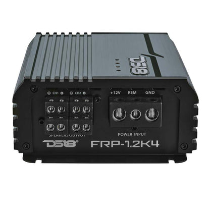 DS18 4-Channel Class-D Amp Stereo Full-Range 4 x 120 W RMS at4 ohm- Titanium