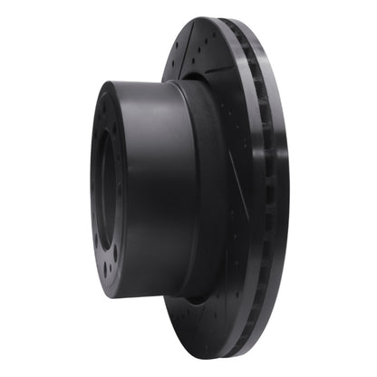 R1 Concepts R1 19-25 Ram 3500 Rear Left Drilled & Slotted Black Brake Rotor