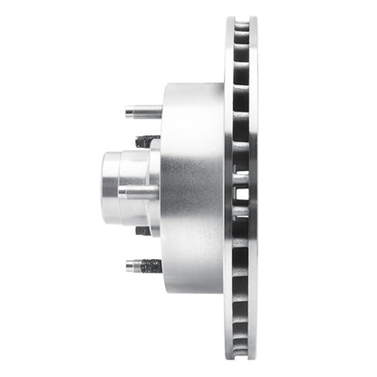 R1 Concepts R1 94-03 Ford E-150 Econoline Front Left Drilled & Slotted Silver Brake Rotor