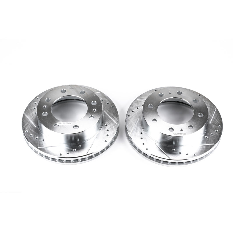 PowerStop Power Stop 02-04 Chevrolet Avalanche 2500 Front Evolution Drilled & Slotted Rotors - Pair