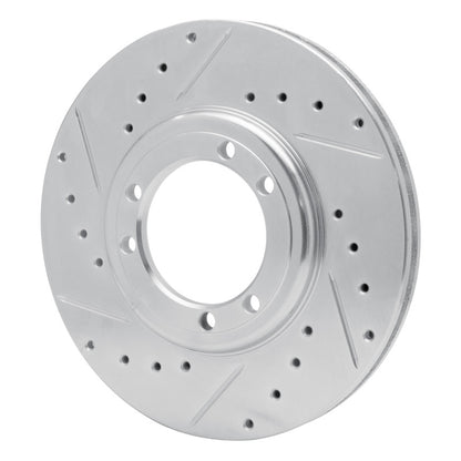 R1 Concepts R1 92-04 Hummer H1 Front Left Rear Left Drilled & Slotted Silver Brake Rotor