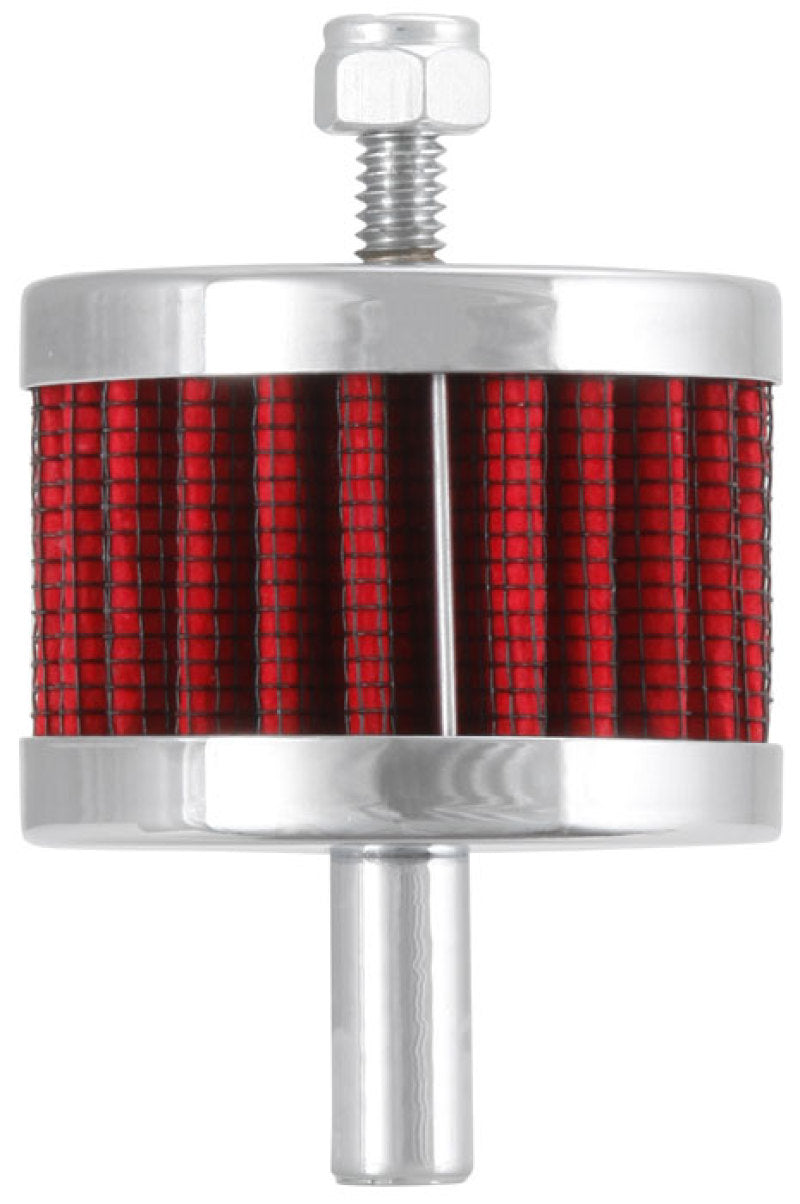 K&N Engineering K&N Steel Base Crankcase Vent Filter 3/8in OD Tube  2in OD 1-1/2in Height