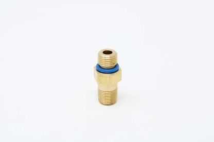 Aeromotive VaporWorx GM Fuel Pressure Sensor Adapter - M10 x 1.0mm Male to 1/8in NPT Port - Brass