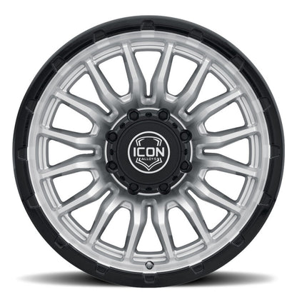 ICON Alloys Cajon 20x9 / 8x170 / 6mm / 5.25in BS Silver Machined Wheel w/ GB Lip