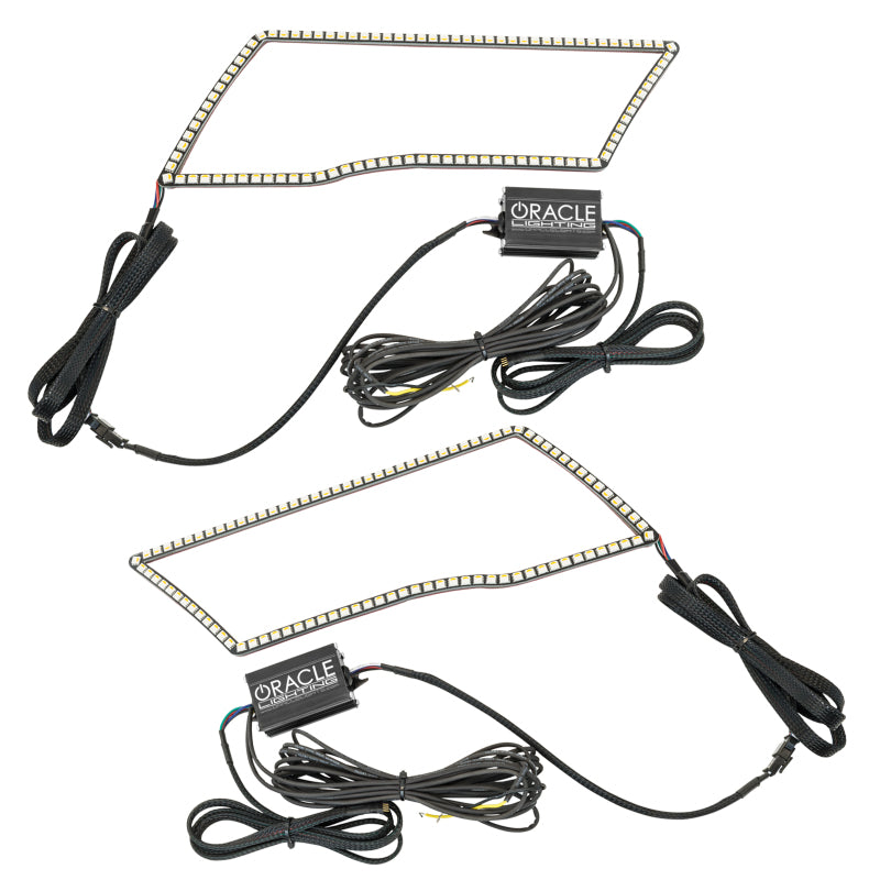 ORACLE Lighting Oracle 09-18 Dodge Ram Switchback Quad Headlight Halo Kit - RGB+A + w/o Controller