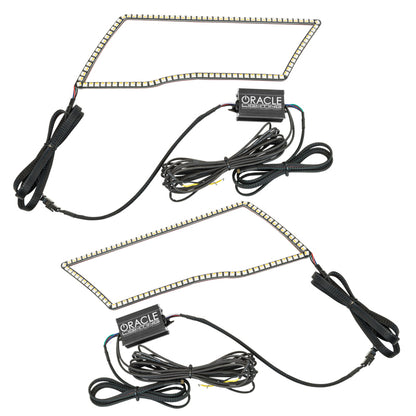 ORACLE Lighting Oracle 09-18 Dodge Ram Switchback Quad Headlight Halo Kit - RGB+A + w/o Controller