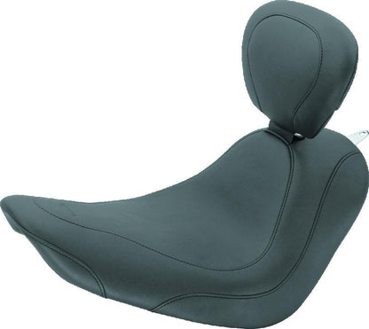 Mustang Motorcycle Mustang 06-17 Harley Softail Wide Tire(200mm)Wide Tripper Solo Seat w/Driver Backrest - Black