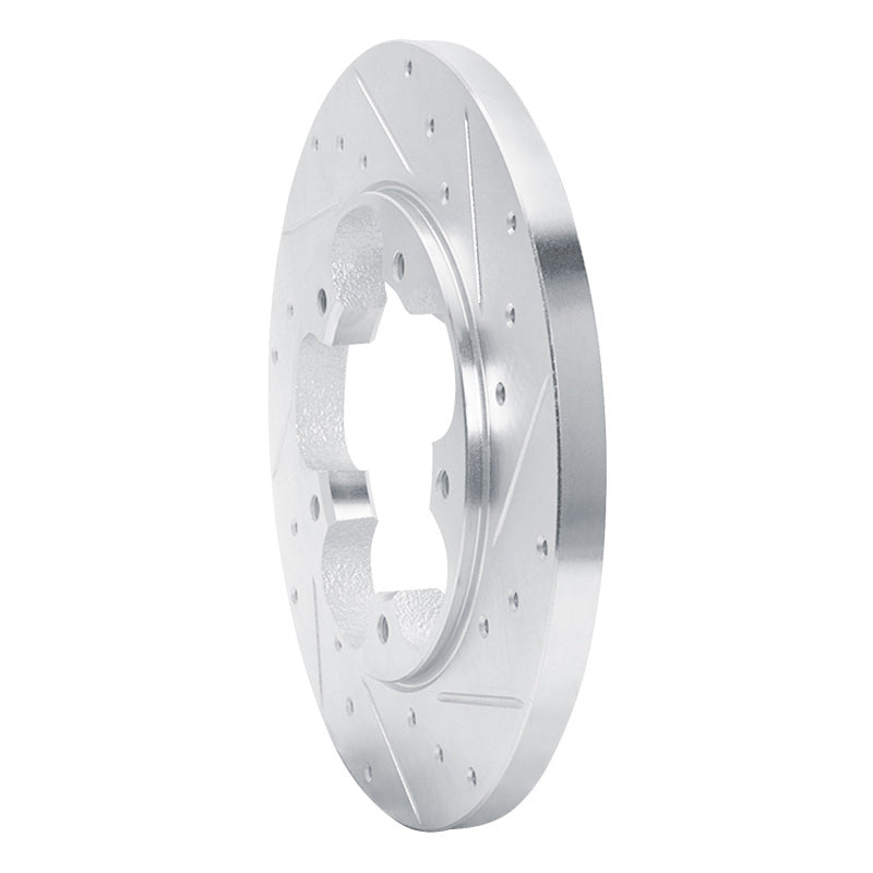 R1 Concepts R1 15-25 Ford Transit-150 Rear Right Drilled & Slotted Silver Brake Rotor